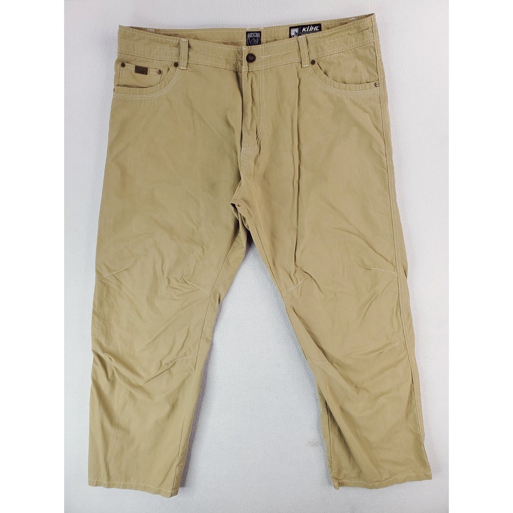 Kuhl Pants Mens 40x30 Khaki Revolvr Cargo Utility Field Hiking Hunting Outdoor